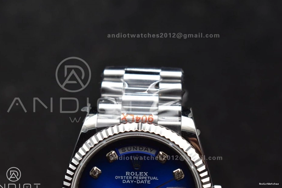 Dial Blue 36 QF Weight) 677 (Gain SS DayDate FlexibleFit Bracelet President Best 904L vr3255 Steel Edition V5 on Diamond 0318